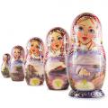 Nested Dolls. Nature set (5pcs)